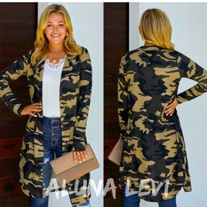 Camo Cardigan Sweater🧡